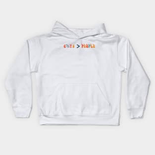 Less People More Cats Kids Hoodie